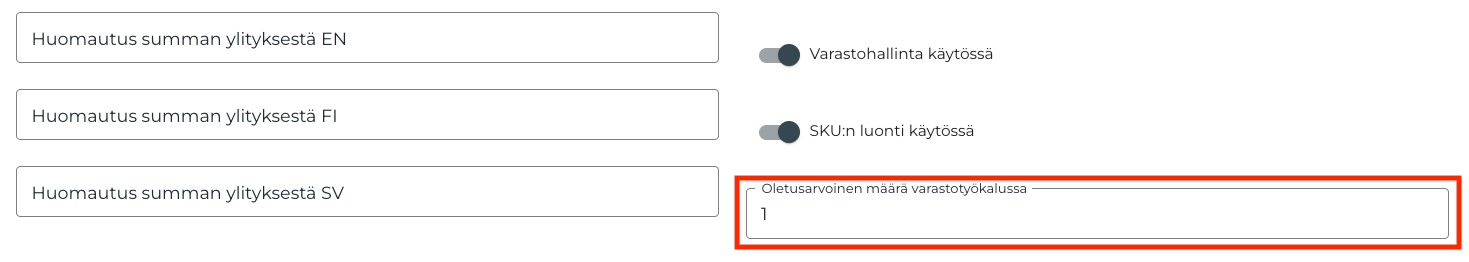 Oletusarvoinen tuotteen määrä yrritystason asetuksissa.png