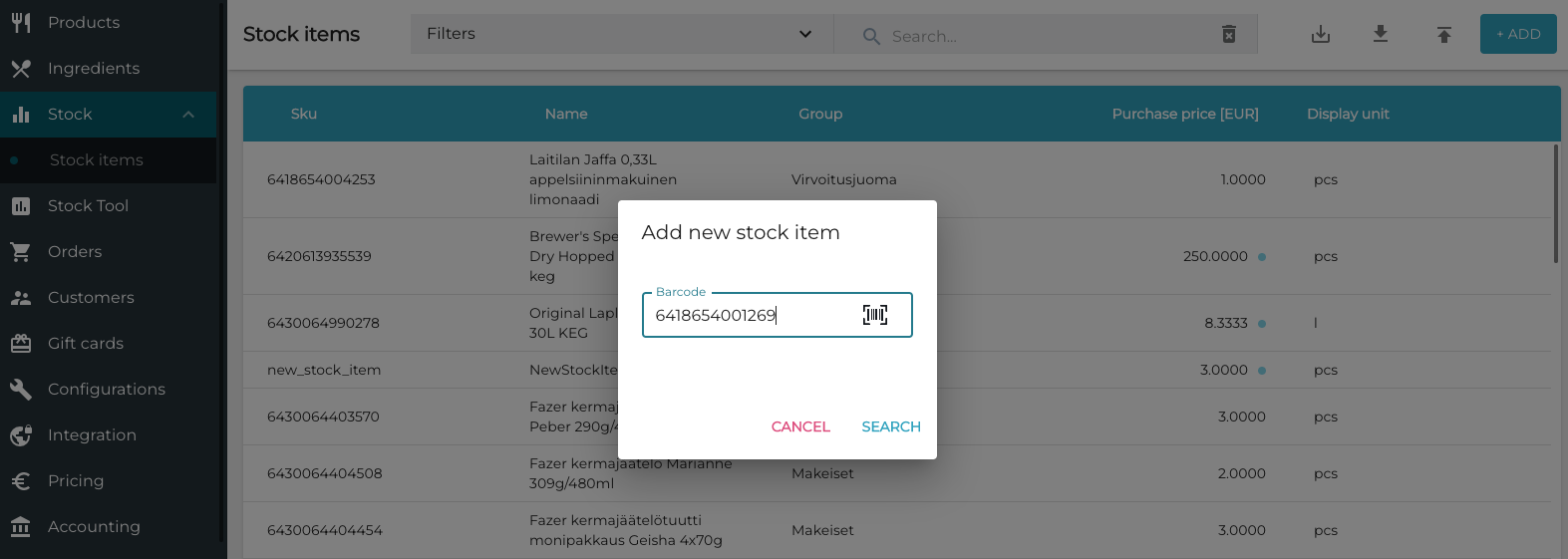 Create a New Stock item.png