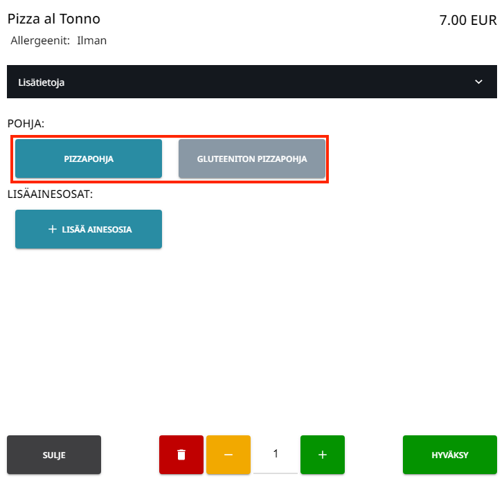Ainesosaoptiot kassalla.PNG