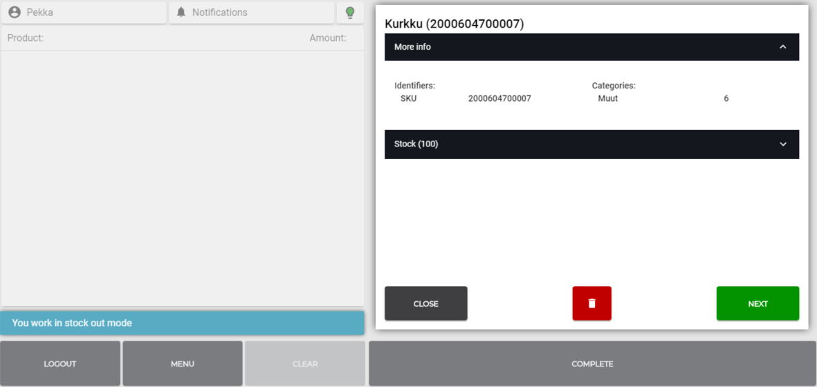 Stock product selected in Waste mode.png